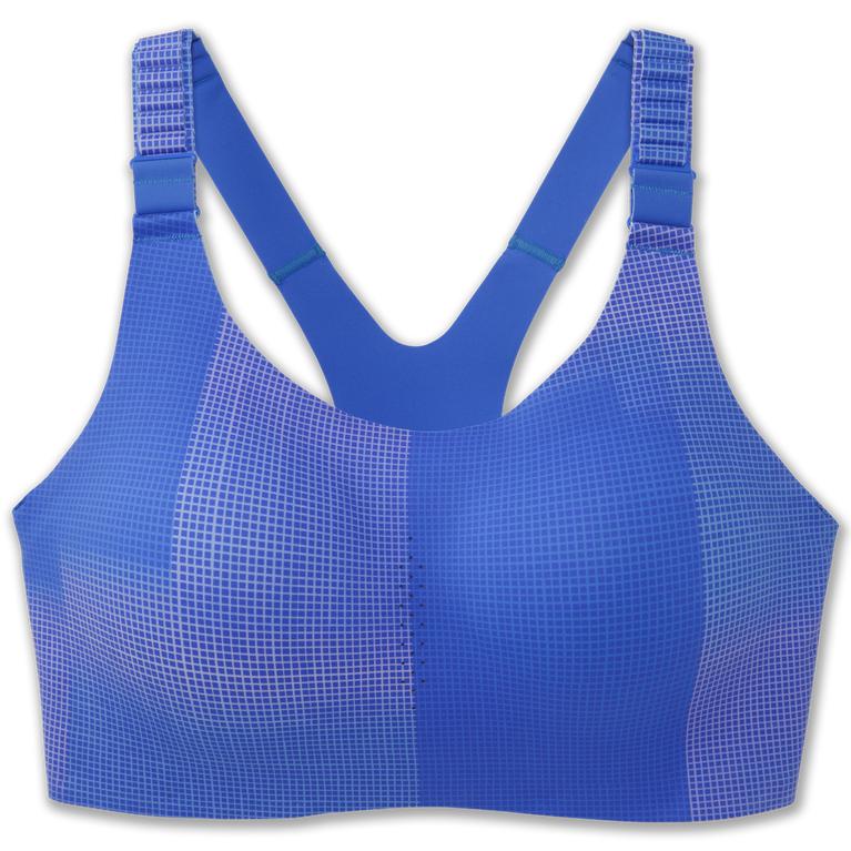 Brooks Dare Racerback 2.0 - Womens Sports Running Bra - Bluetiful Altitude Print (50742TXMR)